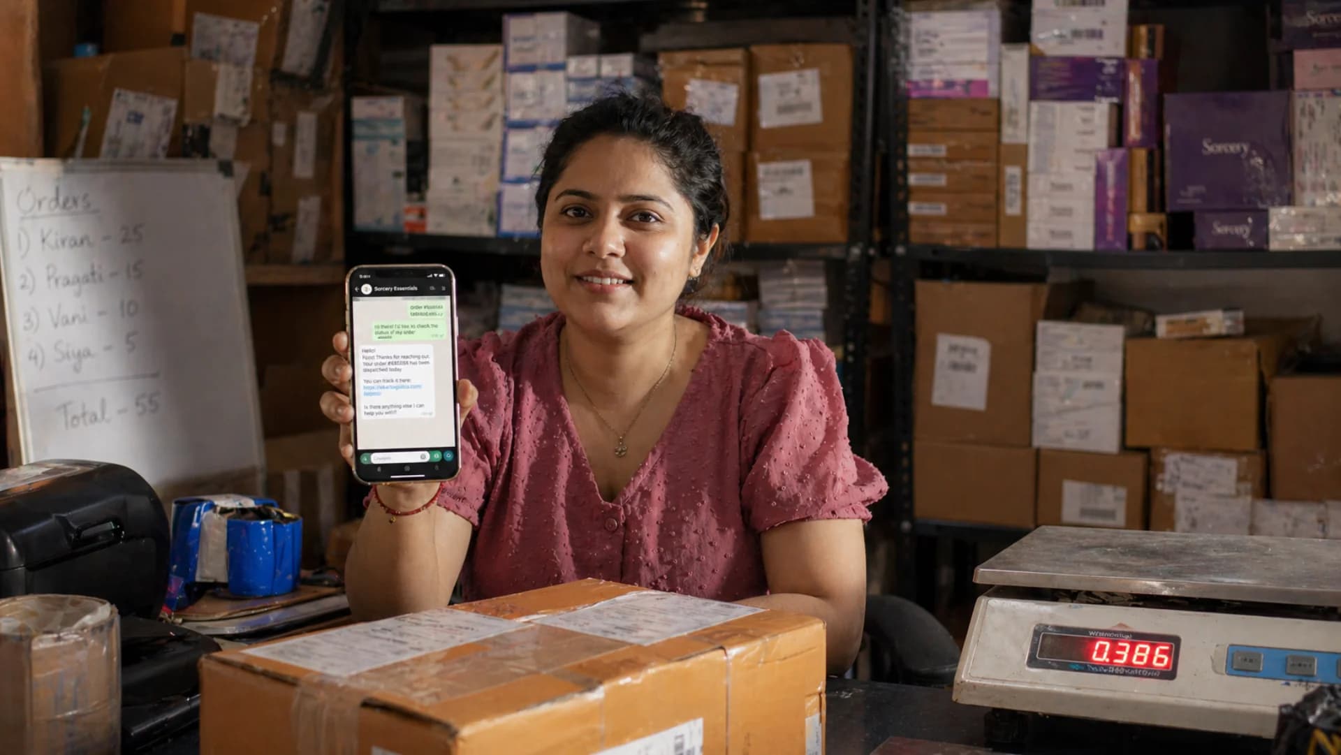 WATI WhatsApp Business API integration for an Indian D2C entrepreneur managing e-commerce orders from a Delhi warehouse