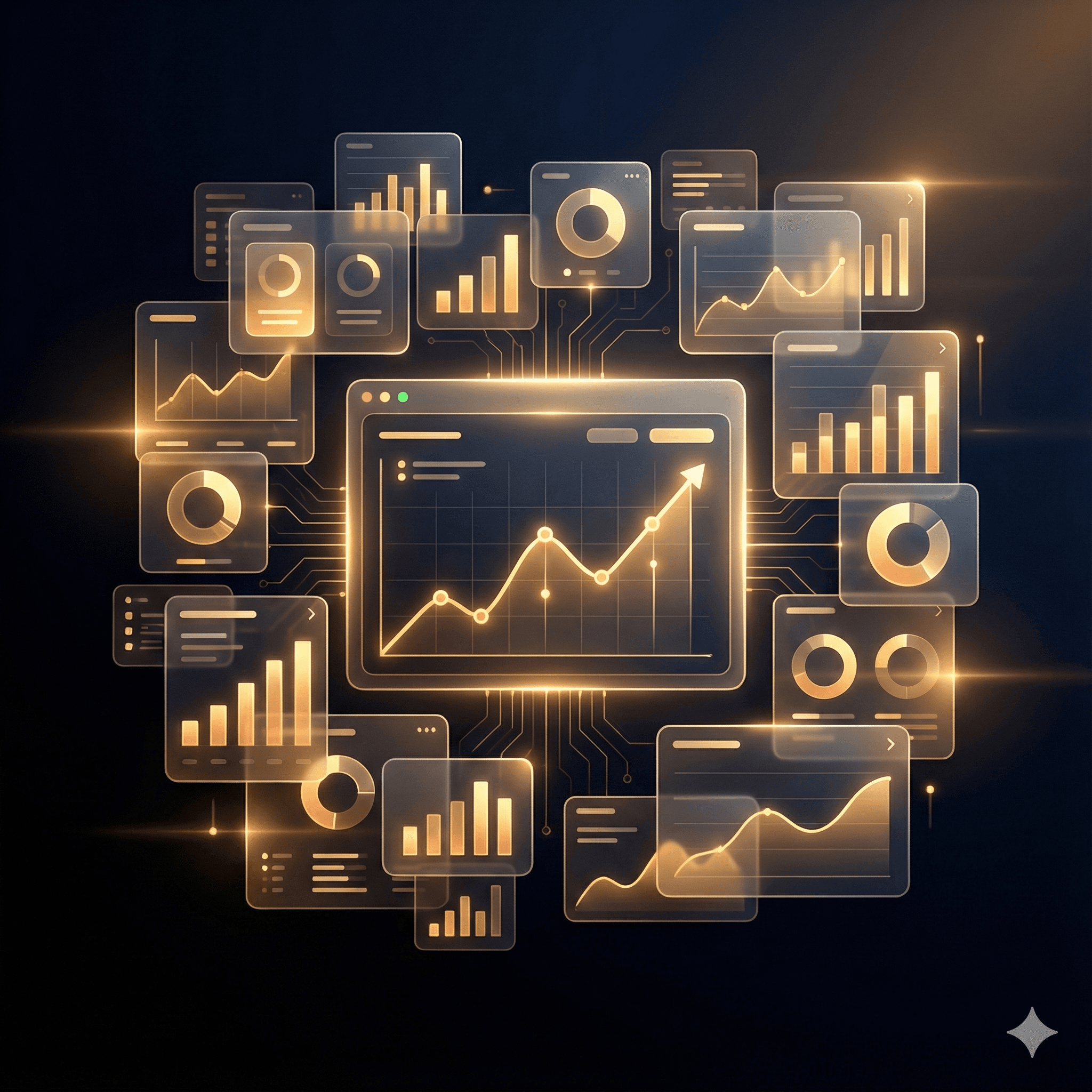 Performance marketing dashboard illustration